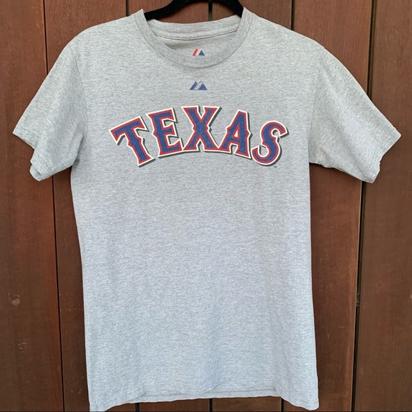 MLB Texas Rangers Gray Jersey Number 32 Short Sleeve Tee Shirt Size Small - Picture 1 of 4